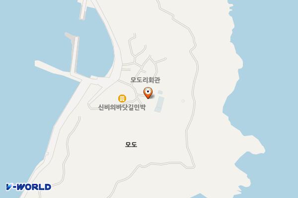 모도항 위치 지도 — 전남광주통합특별시 진도군 의신면 모도리