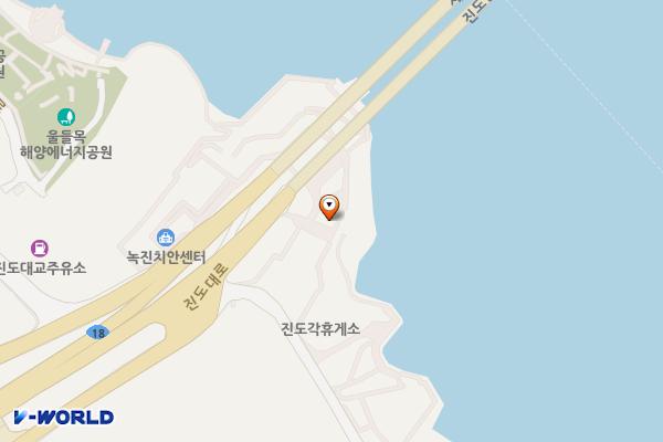녹진광장(대교) 위치 지도 — 전남광주통합특별시 진도군 군내면 명량대첩로7