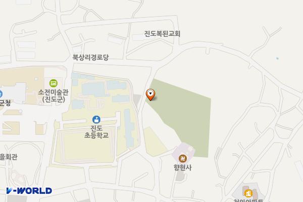 군강공원 위치 지도 — 전남광주통합특별시 진도군 진도읍 군강공원길 20