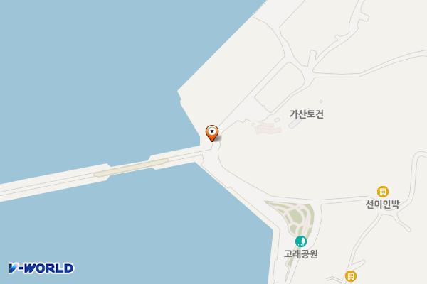 고래공원 공중화장실 위치 지도 — 전남광주통합특별시 신안군 흑산면 예리 165-12