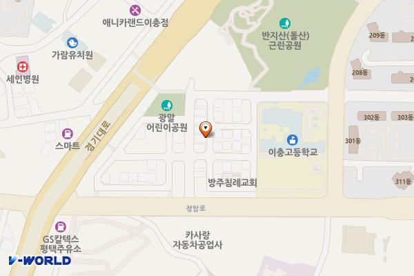 이충고등학교 인근 위치 지도 — 경기도 평택시 이충동 648