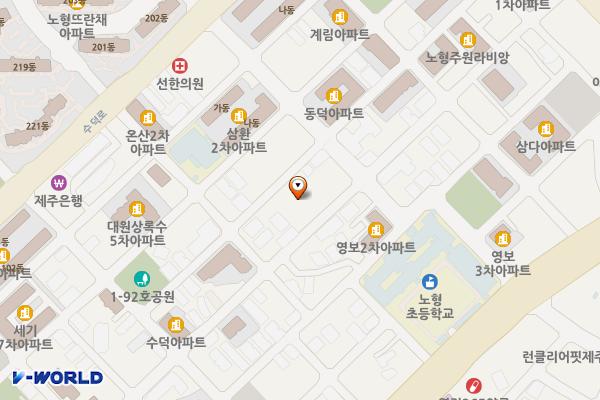 노형 정존 공영주차장 위치 지도 — 제주특별자치도 제주시 수덕5 길34