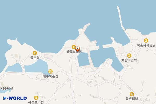 북촌어촌정주어항 위치 지도 — 제주특별자치도 제주시 조천읍 북촌리 1363-4지선