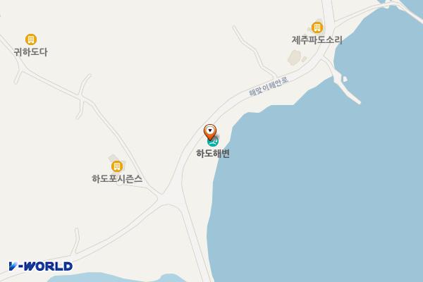창흥동해수욕장 위치 지도 — 제주특별자치도 제주시 해맞이해안로 1973
