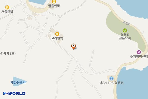 등대공원 위치 지도 — 제주특별자치도 제주시 추자면 영흥4길 46