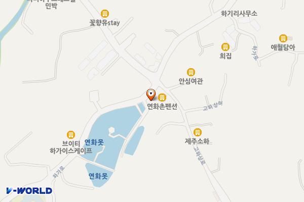 하가연화못주차장 위치 지도 — 제주특별자치도 제주시 애월읍 하가리 1569-5