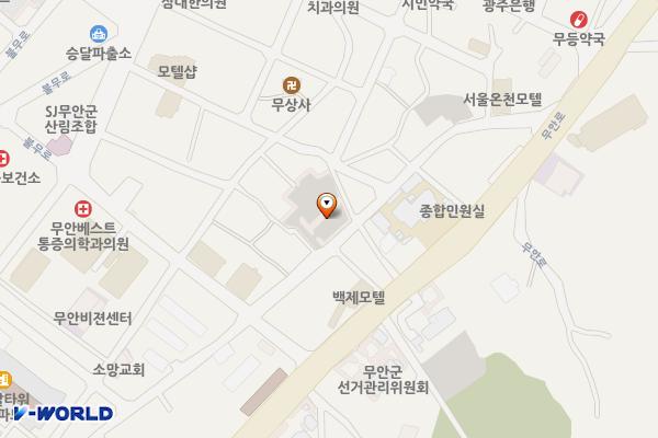 무안 도시재생 주차장 위치 지도 — 전남광주통합특별시 무안군 무안읍 성남리 222-10