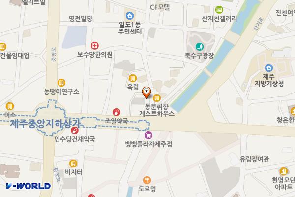 제일주차빌딩 위치 지도 — 제주특별자치도 제주시 관덕로15길 3