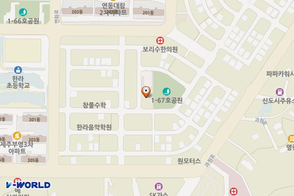 연화로 공영주차장 위치 지도 — 제주특별자치도 제주시 연화로2길 17-4