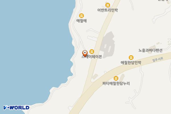 한담공원 위치 지도 — 제주특별자치도 제주시 애월읍 애월리 2461