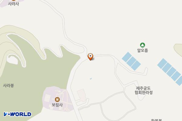 사라봉공원(서쪽) 위치 지도 — 제주특별자치도 제주시 사라봉동길 74
