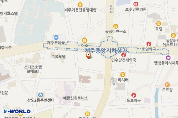 자치행정과(소통협력센터) 위치 지도 — 제주특별자치도 제주시 관덕로 44