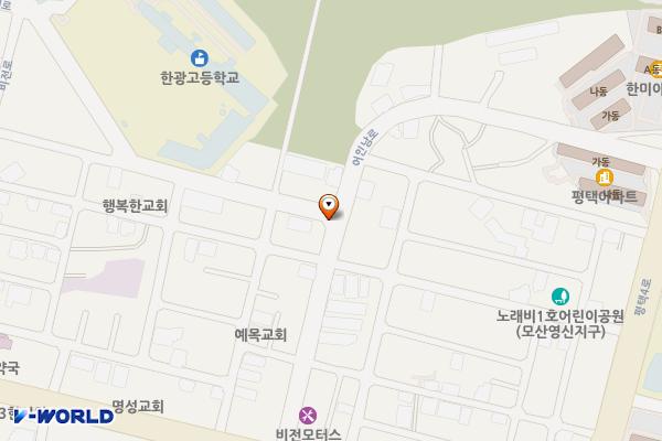 충혼탑 입구～한광고 앞 사거리 위치 지도 — 경기도 평택시 비전동 775