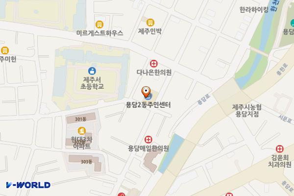 용담2동 위치 지도 — 제주특별자치도 제주시 흥운길 27