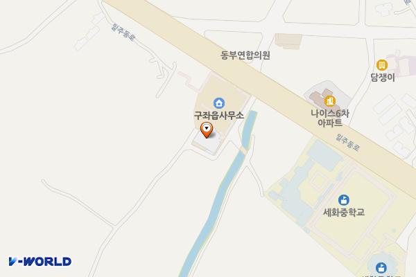 구좌읍사무소 위치 지도 — 제주특별자치도 제주시 일주동로 3116