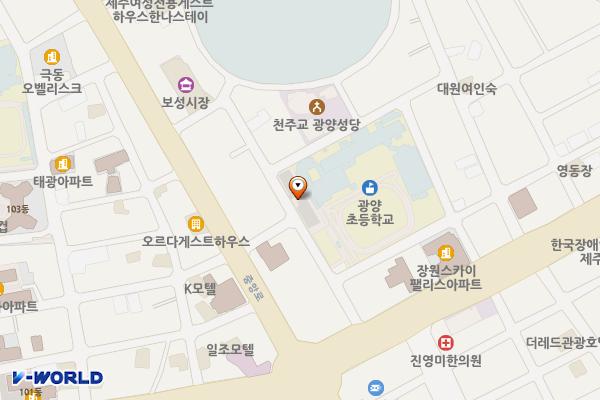 광양공영주차장 위치 지도 — 제주특별자치도 제주시 동광로1길 18 (이도일동)