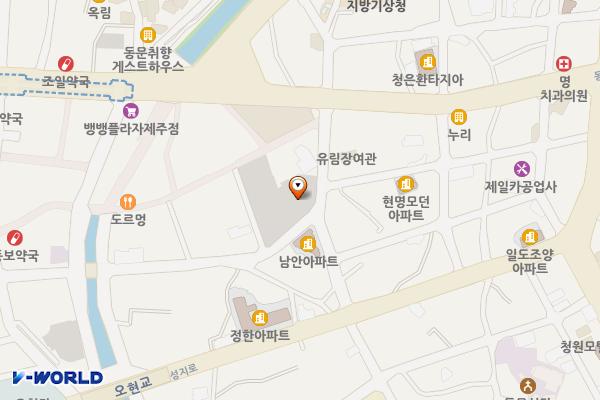 동문공설시장 신주차장 (캐리어보관실) 위치 지도 — 제주특별자치도 제주시 일도1동 1104