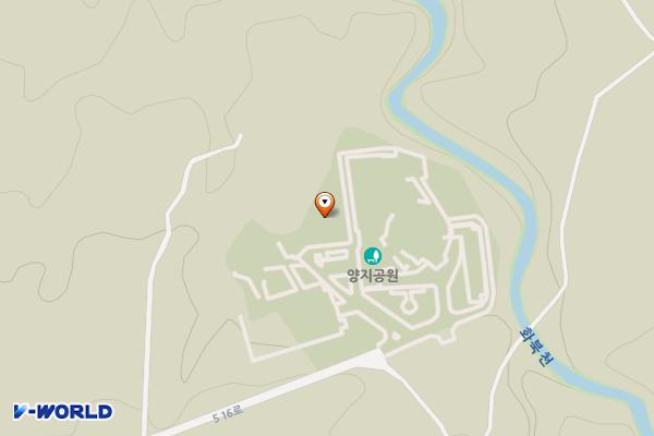 양지공원 화장동 화장실 위치 지도 — 제주특별자치도 제주시 516로 2810-31