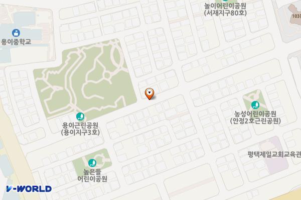 세븐일레븐(평택용이원룸점~에스빌리지) 위치 지도 — 경기도 평택시 용이동 528