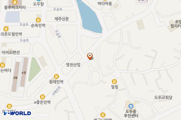 도두 오래물 위치 지도 — 제주특별자치도 제주시 서해안로 170