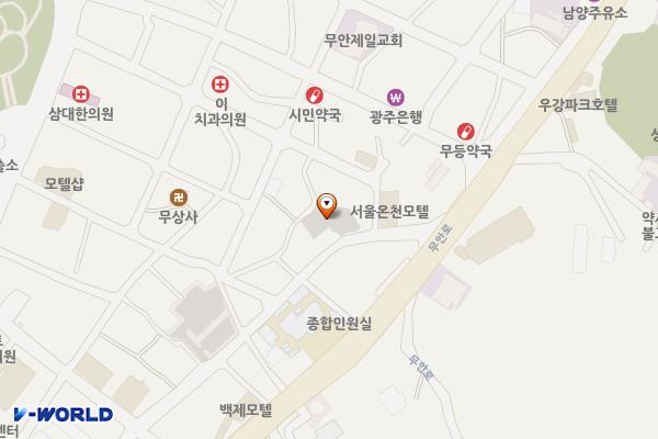 낙지타워공용주차장 위치 지도 — 전남광주통합특별시 무안군 무안읍 성남1길 175