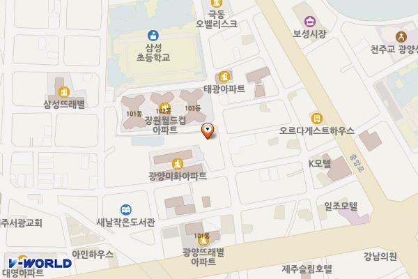 이도1동청소년문화의집 위치 지도 — 제주특별자치도 제주시 서광로29길 17, 제주시참사랑문화의집 (이도일동)