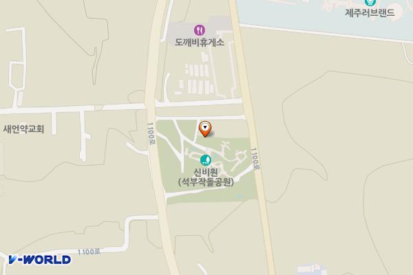 노형 신비의도로 위치 지도 — 제주특별자치도 제주시 노형동 291-25