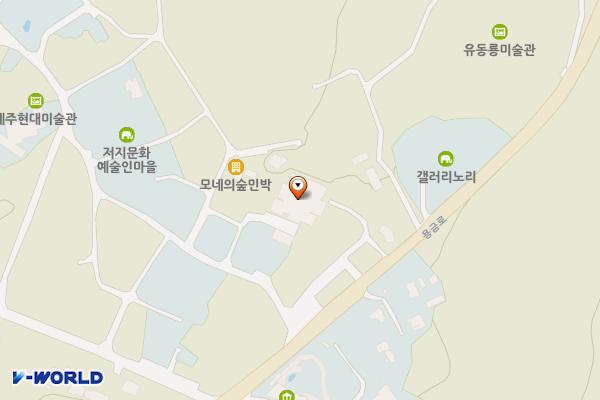 김창열미술관 야외화장실 위치 지도 — 제주특별자치도 제주시 한림읍 용금로 883-5