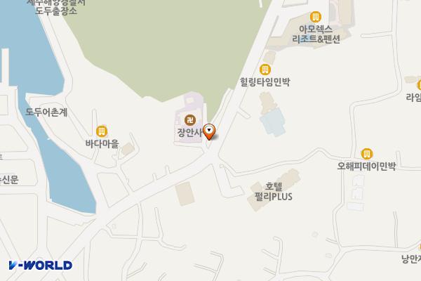 도두봉 섬머리 위치 지도 — 제주특별자치도 제주시 서해안로 197