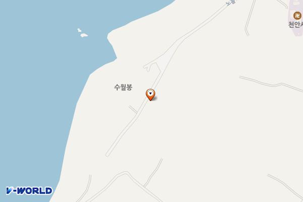 고산수월봉 위치 지도 — 제주특별자치도 제주시 한경면 고산리 3758-2