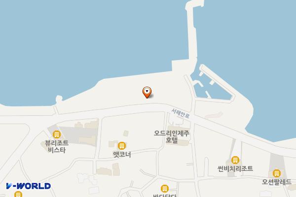 백포어촌정주어항 위치 지도 — 제주특별자치도 제주시 서해안로 99