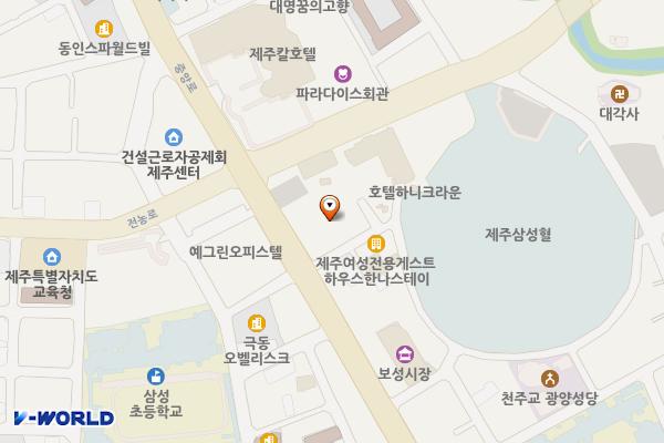 고용복지플러스센터 화장실 위치 지도 — 제주특별자치도 제주시 중앙로 165