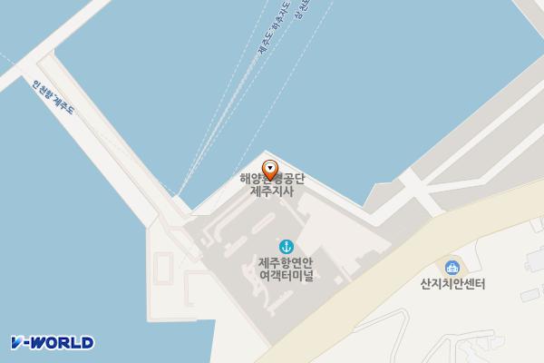 제주항 연안여객터미널(1층 매표소) 위치 지도 — 제주특별자치도 제주시 임항로 111