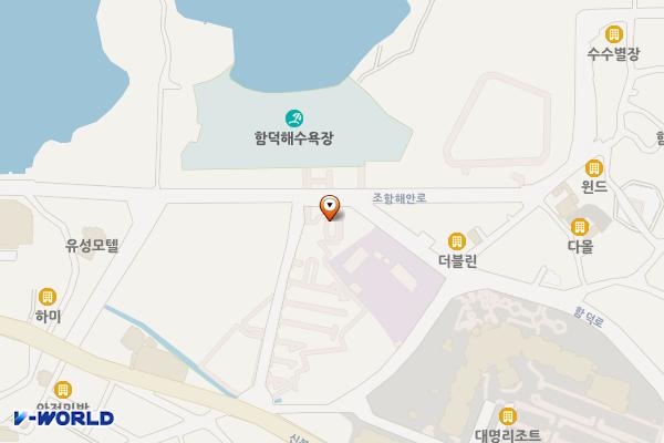 서우봉해변(관리사무소) 위치 지도 — 제주특별자치도 제주시 조천읍 조함해안로 534