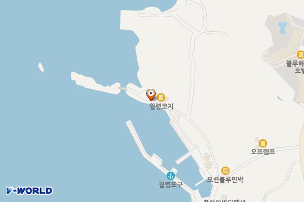 월령리(월령포구) 위치 지도 — 제주특별자치도 제주시 한림읍 월령리 344-2 서쪽 공유수면