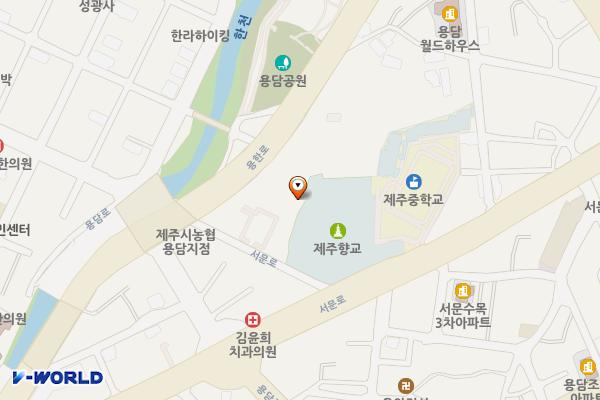 용담1동청소년문화의집 위치 지도 — 제주특별자치도 제주시 서문로 37-10 (용담일동)