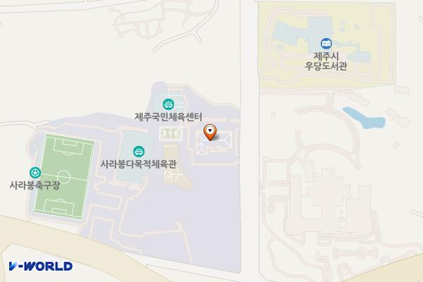 자치행정과(평생학습관) 위치 지도 — 제주특별자치도 제주시 사라봉동길 15