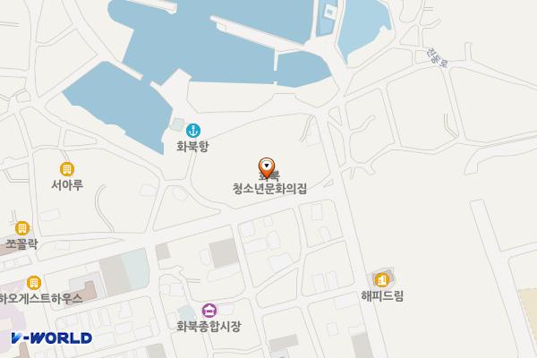 화북청소년문화의집 위치 지도 — 제주특별자치도 제주시 진남로 59, 화북청소년수련실 (화북일동)