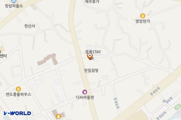 한림 상두거리 공영주차장 위치 지도 — 제주특별자치도 제주시 한림리 1198-3,4