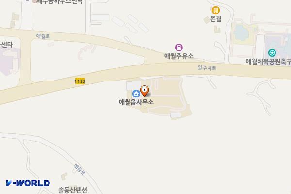 애월읍 위치 지도 — 제주특별자치도 제주시 일주서로 6322