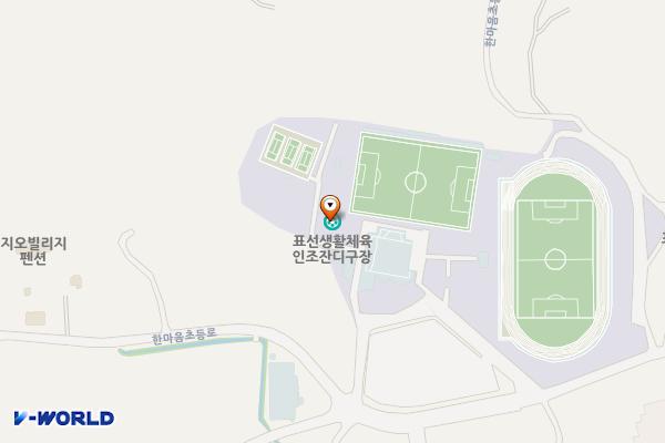 표선생활체육관(실내) 위치 지도 — 제주특별자치도 한마음초등로 399