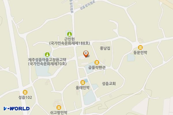 성읍민속남문상가-2 위치 지도 — 제주특별자치도  서귀포시 표선면 성읍리 875