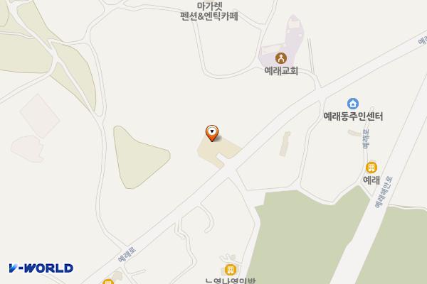 예래동주민센터 위치 지도 — 제주특별자치도 서귀포시 예래로82