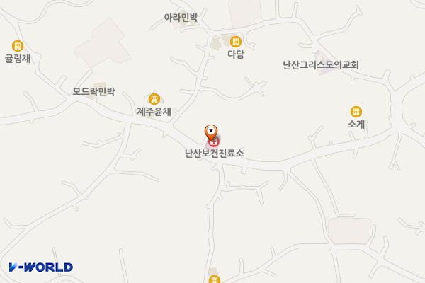 난산보건진료소 위치 지도 — 제주특별자치도 서귀포시 성산읍 난산로 28