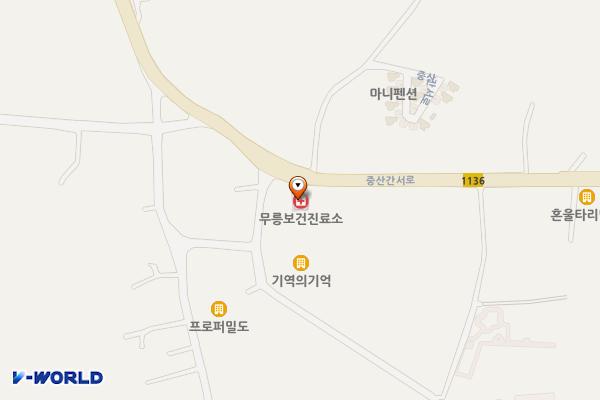 무릉보건진료소 위치 지도 — 제주특별자치도 서귀포시 대정읍 중산간서로 2877