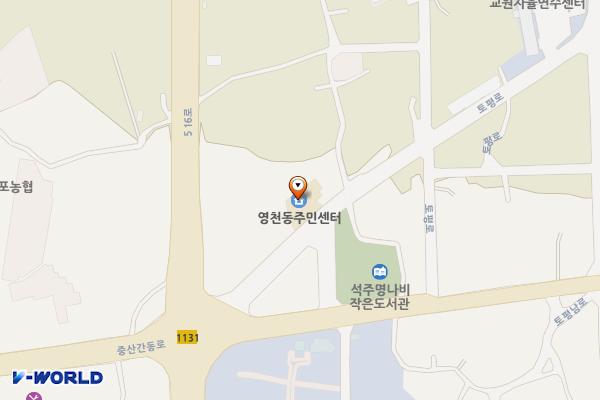 영천동주민센터화장실 위치 지도 — 제주특별자치도 서귀포시 토평로 15