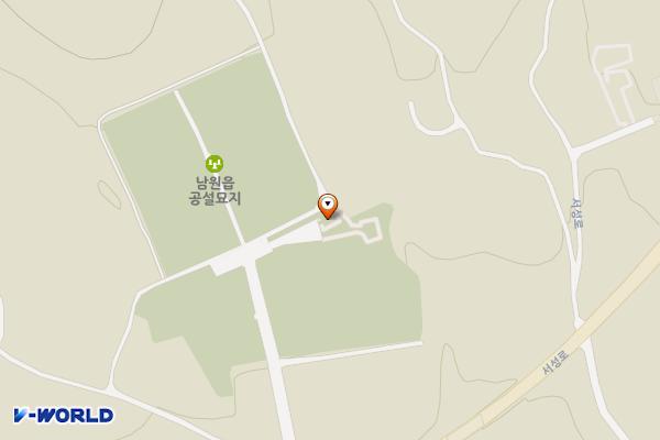 남원읍 공설공원묘지(A,B동) 위치 지도 — 제주특별자치도 남원읍 서성로 955-24