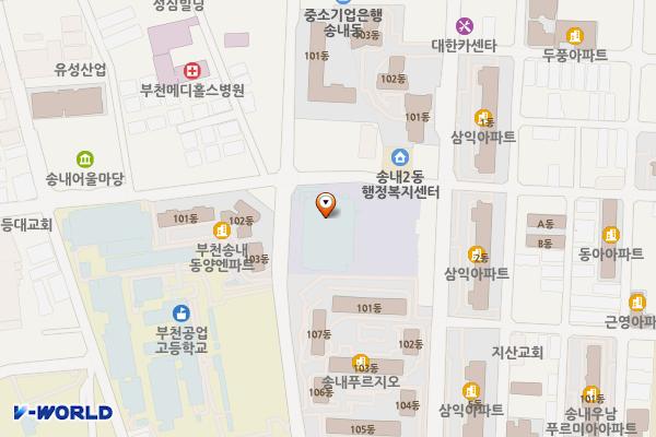 송내국민체육센터 위치 지도 — 경기도 부천시 소사구 경인로120번길 45