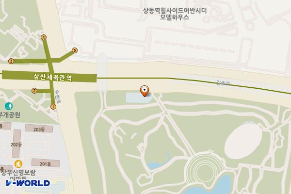 호수공원2 위치 지도 — 경기도 부천시 원미구 상동 549