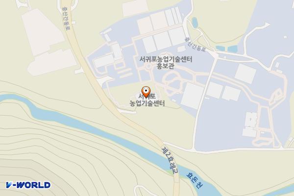 서귀포농업기술센터 청사 위치 지도 — 제주특별자치도 중산간동로 7415
